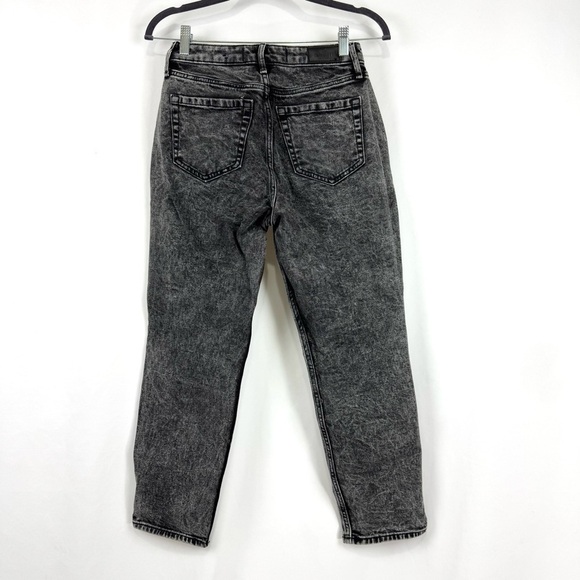 HOLLISTER WOMENS SZ 1S CURVY HIGH-RISE MOM JEAN VINTAGE BLACK WASH STRETCHY FIT - Picture 4 of 12